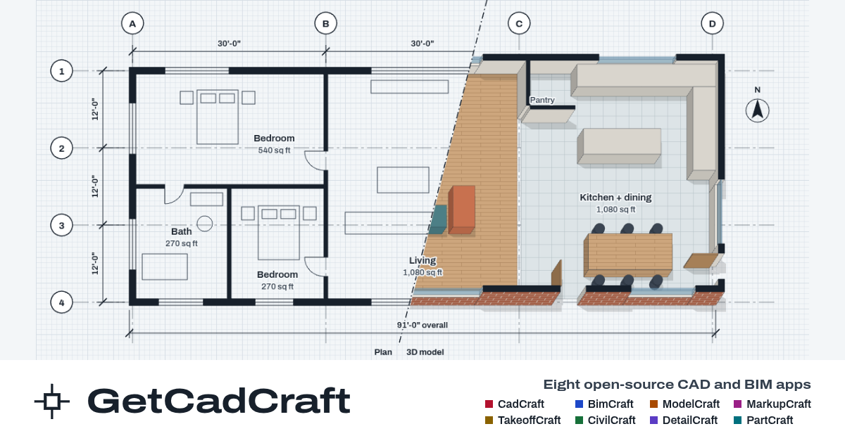 Concentric Model Drawing CadCraft 0.7 — Use in your browser